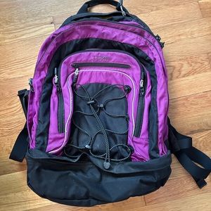 L.L. Bean magenta backpack